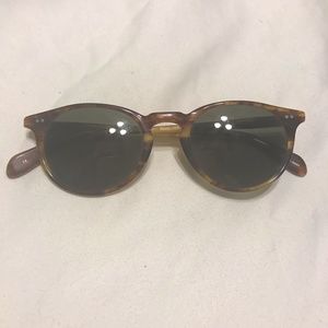 Oliver Peoples Riley Tortoiseshell Sunglasses (OS)
